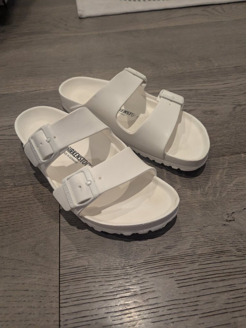 Birkenstock White Arizona EVA Sandals size 39